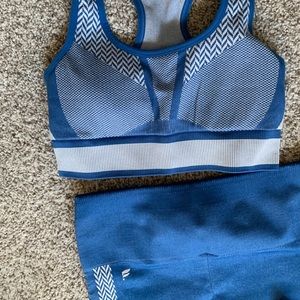 Fabletics blue two piece set